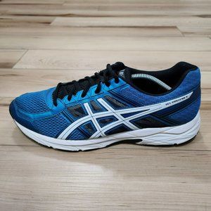 Asics Gel Contend 4 Blue Black Running Shoes Sneakers T715N Men's Size 11
